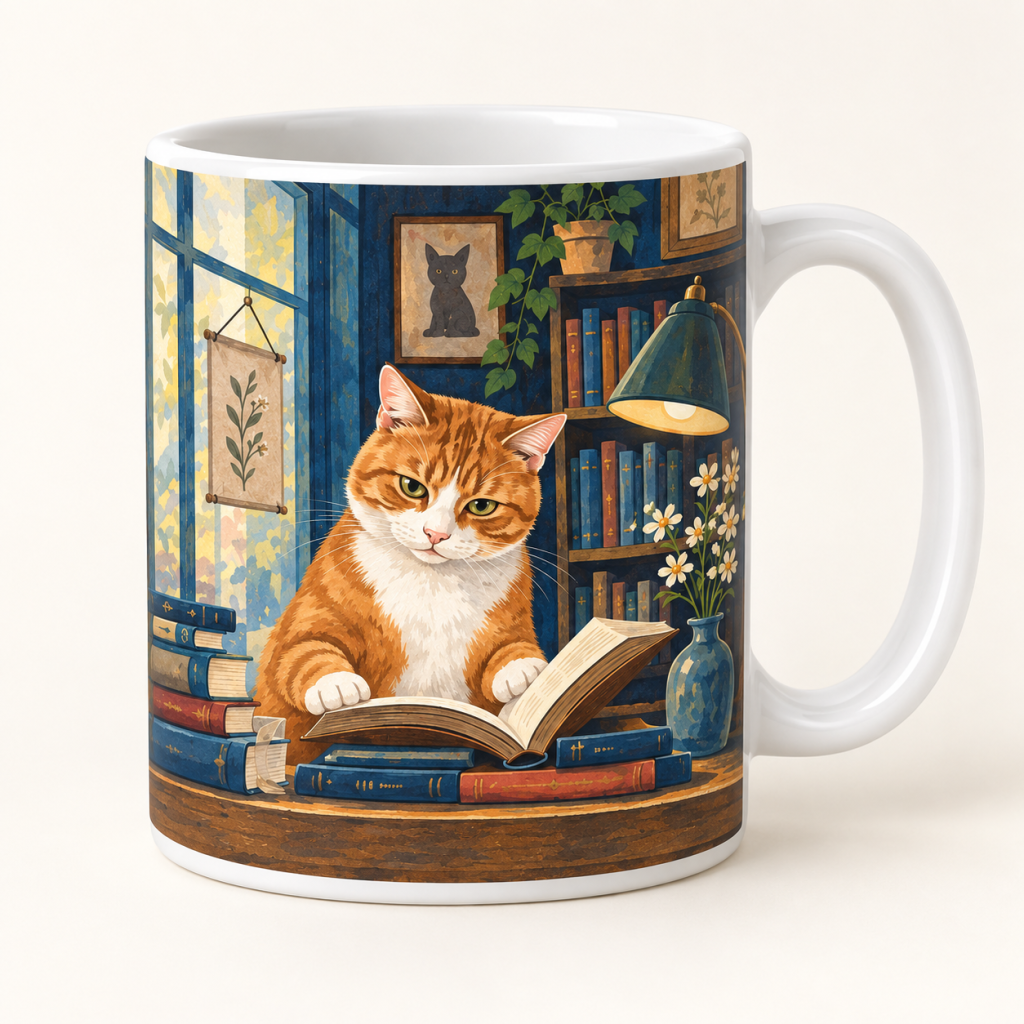 The Bookshop Assistant — mug preview